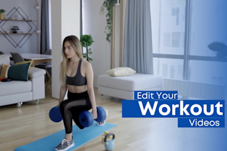 edit your gym, yoga, fitness, workout videos for instagram, youtube, tiktok
