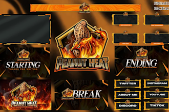 design stream overlay, animated twitch overlay, twitch logo, stinger animation