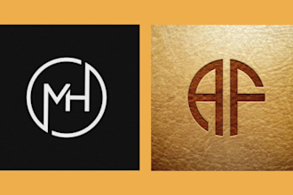 design font logo, minimalist wordmark, lettermark or typographic
