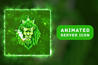 design animated discord icon for your discord server