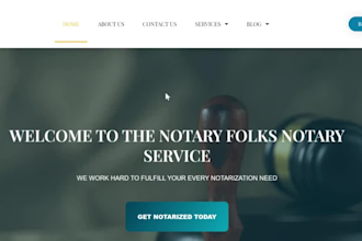 build your notary website landing page notary logo for your notary service