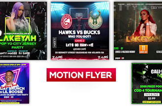 do simple motion flyer