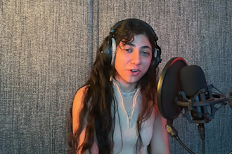 record a professional female american voice over fast