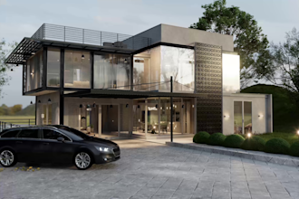 do luxury villa designs,3d rendering and walkthroughs