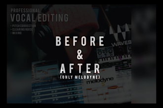 edit, tune and comp your vocal tracks