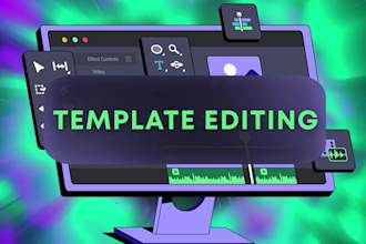 edit after effects template or make a custom animation