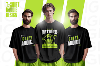create a custom t shirt design, trendy graphic, typography, modern and vintage