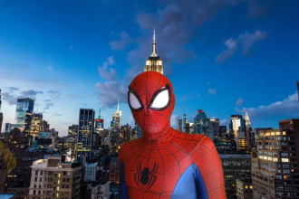 make a green screen video message as spider man