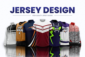 design custom sublimation esports, sports, and gaming jersey design