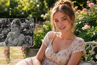 restore and turn your old photo into a talking video