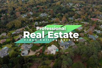 do professional real estate video editing for realtors and media agencies