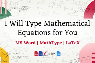 draw maths illustrations, figures, and type mathematics equations