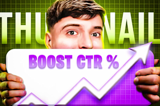 design amazing and catchy youtube thumbnail