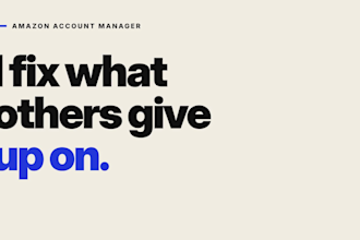 be your expert amazon account manager for catalog fixes, listings and ppc