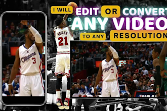 convert bulk videos landscape to vertical for tiktok, reels or shorts 10, 20, 50