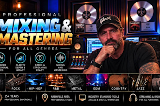 be your hip hop and urban mixing and mastering engineer