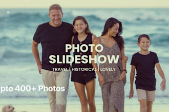 create photo slideshow video for wedding, birthday, memorial
