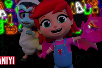 design 3d kids animation with unique characters
