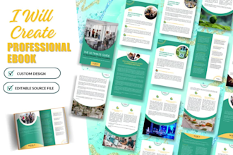 create ebook PDF, workbook, lead magnet and canva design