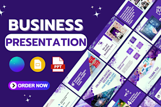 design professional creative business presentation and powerpoint slides