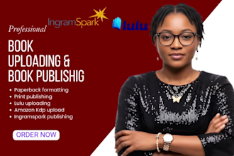 upload amazon kdp book, ingramspark print publishing, lulu ebook paperback