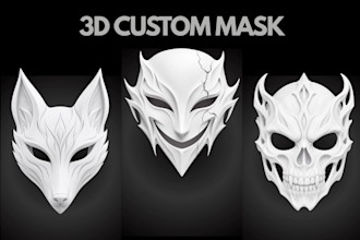 sculpt custom 3d mask using blender, for 3d printing