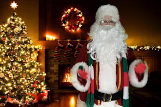 make a video message from santa claus