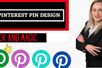design 100 professional pinterest pins,background remove