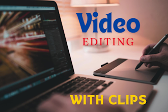 edit your video by cutting, spliting, trim or merge clips