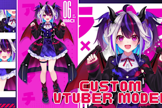 draw and rig  vtuber model in live2d high quality