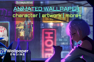 create animated wallpapers for wallpaper engine