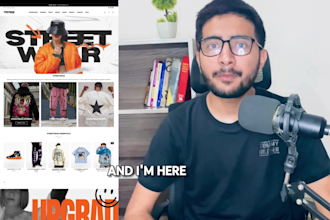 build a professional clothing shopify store or brand website