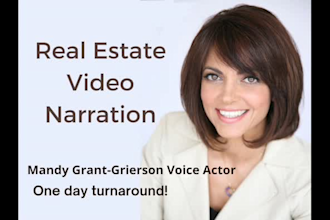 professionally narrate a real estate video