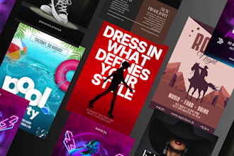 do custom flyer design, attractive marketing and promotional flyers