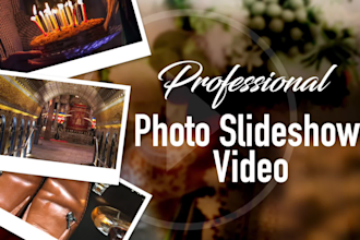 do professional photo slideshow videos