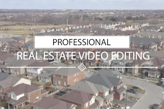 do professional real estate video editing