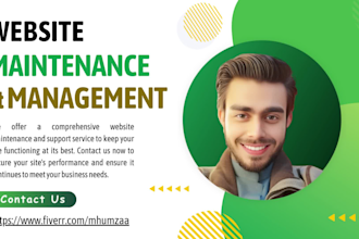 be expert website manager for wordpress maintenance and overall site maintenance