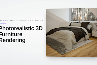 create photorealistic 3d furniture rendering and modeling