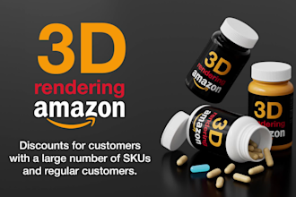 do photorealistic 3d renders for amazon