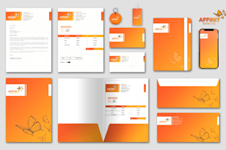 design letterhead envelope business card and stationery items
