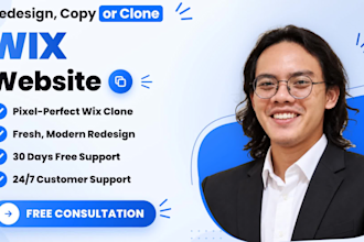 design or redesign wix, copy wix, duplicate wix, clone wix