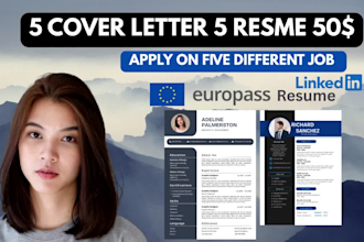 write CV, cover letter,  experience letter for europ usa canada, nz, aus