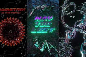 create 3d cover art, album artwork and animation