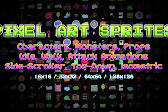 create 2d pixel art sprites for your game