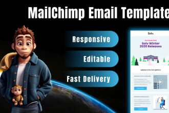 do custom mailchimp email template design for your business