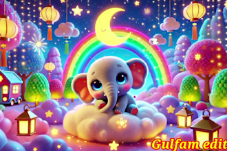 create 30 lullaby, baby sleep music videos for youtube channel