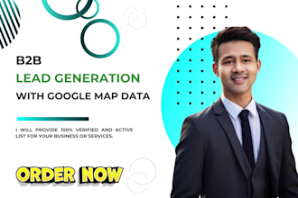 do b2b lead generation by google map data scraping
