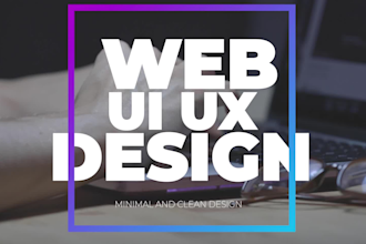 do website UI UX design, figma prototype, and wireframe design