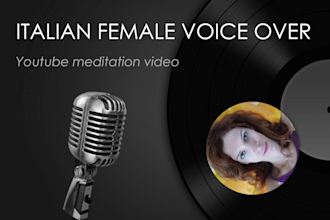 record a female italian voice over