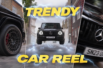 edit trendy car videos and car reels for tiktok, instagram